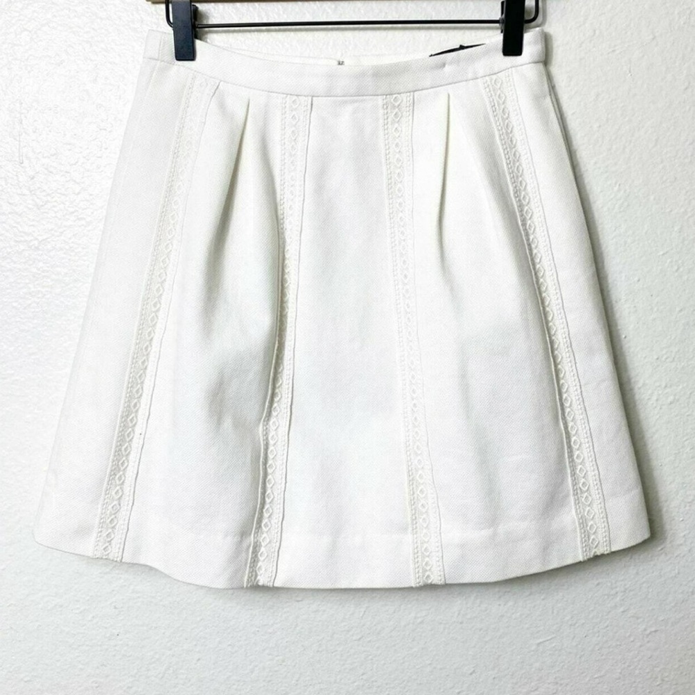 Jcrew. White lace skirt. Size 8. Like new.